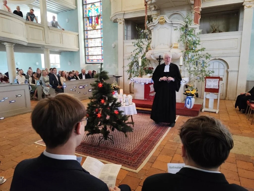 Service in a Lutheran church in Germany